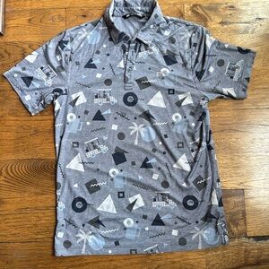 Travis Matthew patterned golf shirt